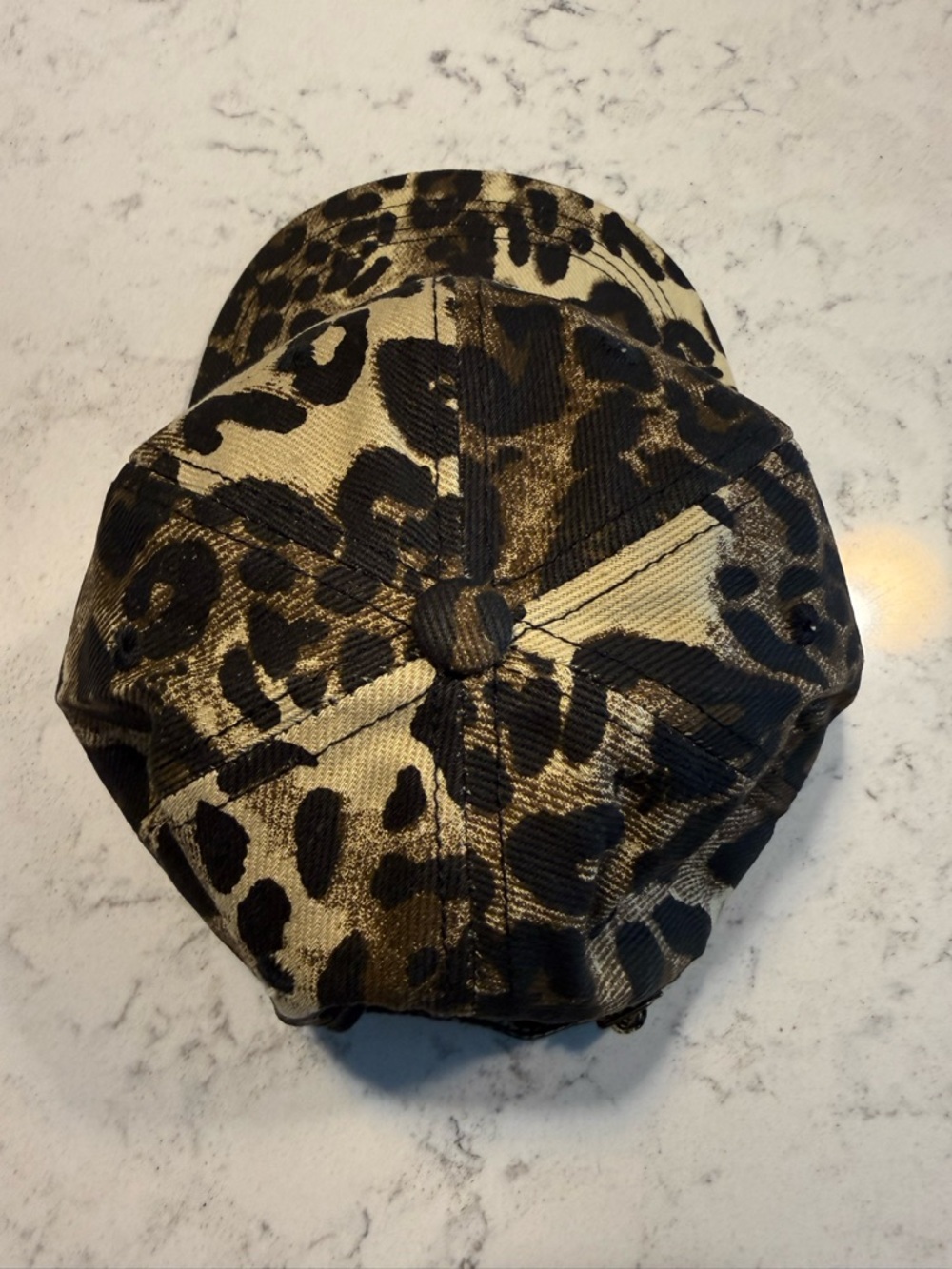 NWOT-Leopard Print "MAMA" Hat- Brown/Black Adjustable - Picture 2 of 7